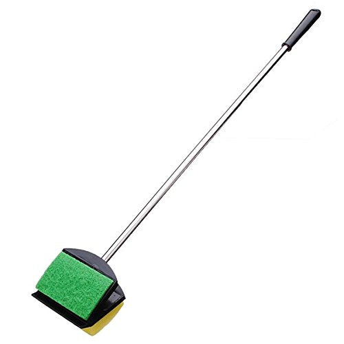 BOYU 23" Long Aquarium Algae Scrapers Fish Tank Stainless Steel Cleaning Brush