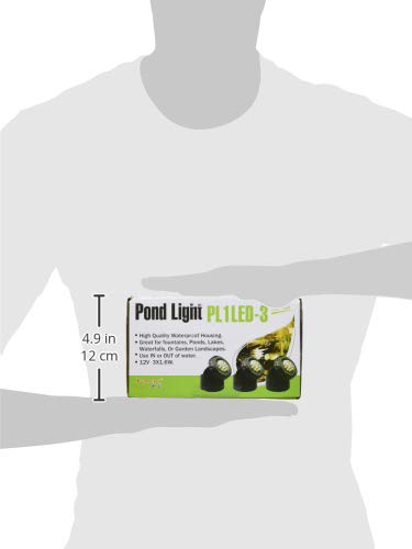 Jebao LED-3 Submersible LED Pond Light with Photocell Sensor - view 3