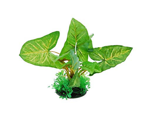 CNZ Aquarium Decor Artificial Plastic Plant Green 6" Tall, 3-Pack - view 3