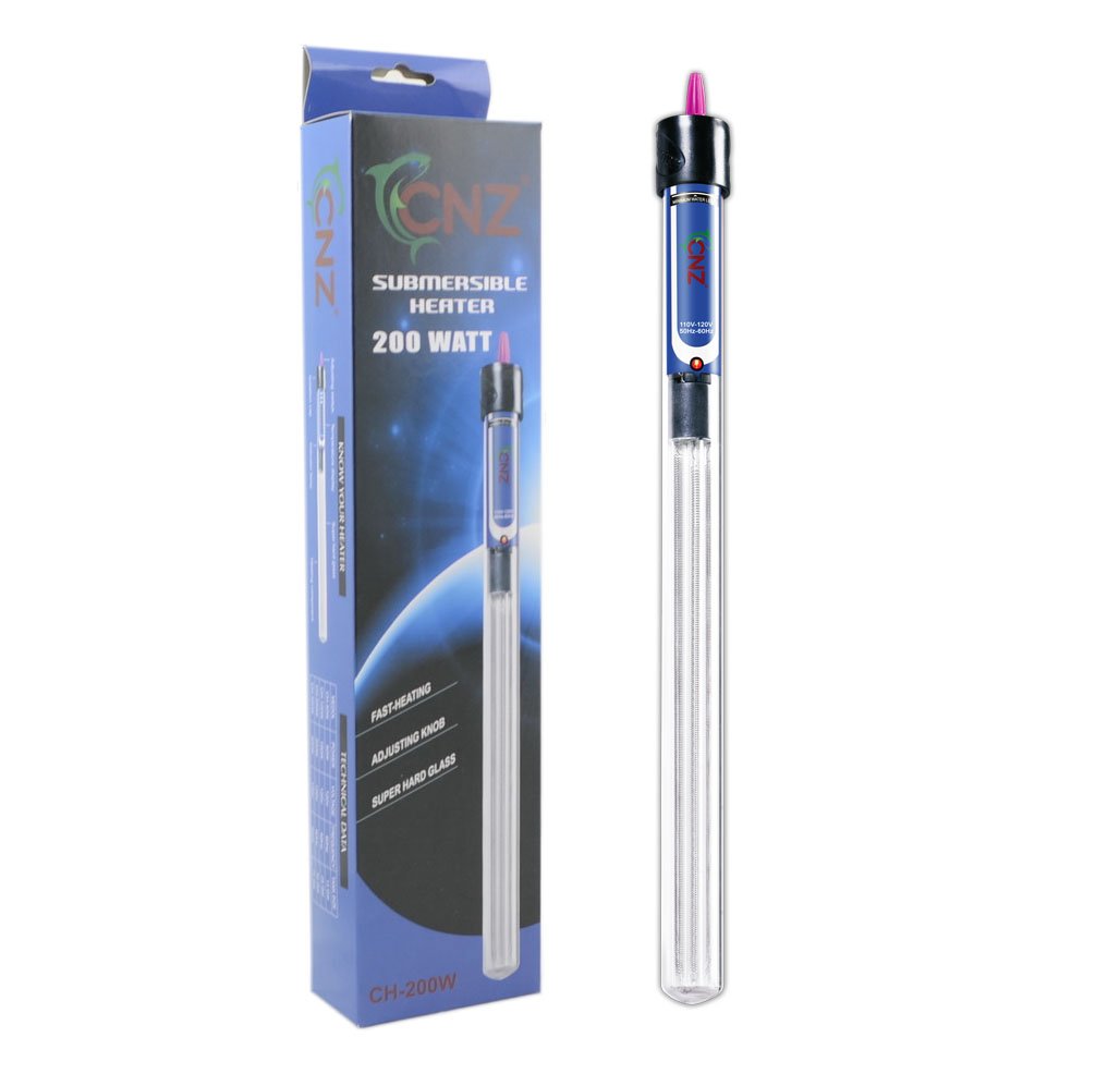CNZ Aquarium Quartz Glass Submersible Heaters - view 6
