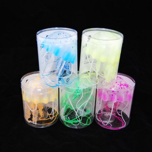 Aquarium Tank Silicone Emulational Jellyfish Ornament Medium Size, Set of 5 - view 3