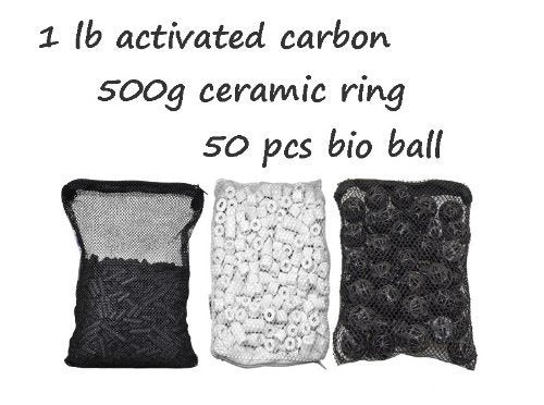 CNZ® Aquarium Filter Media Kits - activated carbon, bio ball, ceramic ring