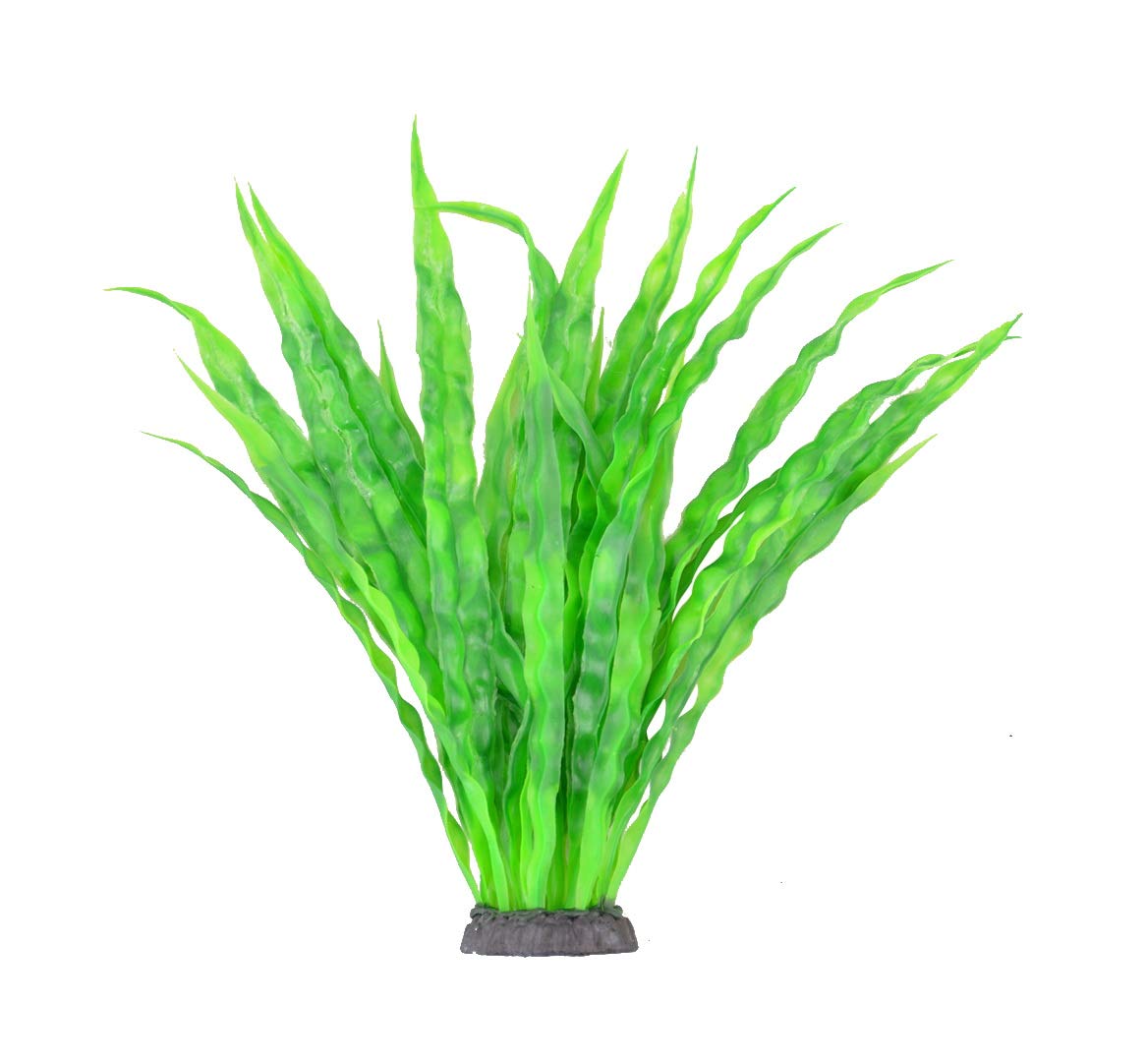 CNZ Aquarium Decor Artificial Plastic Plant Java Fern, Green, 14-inch - view 2