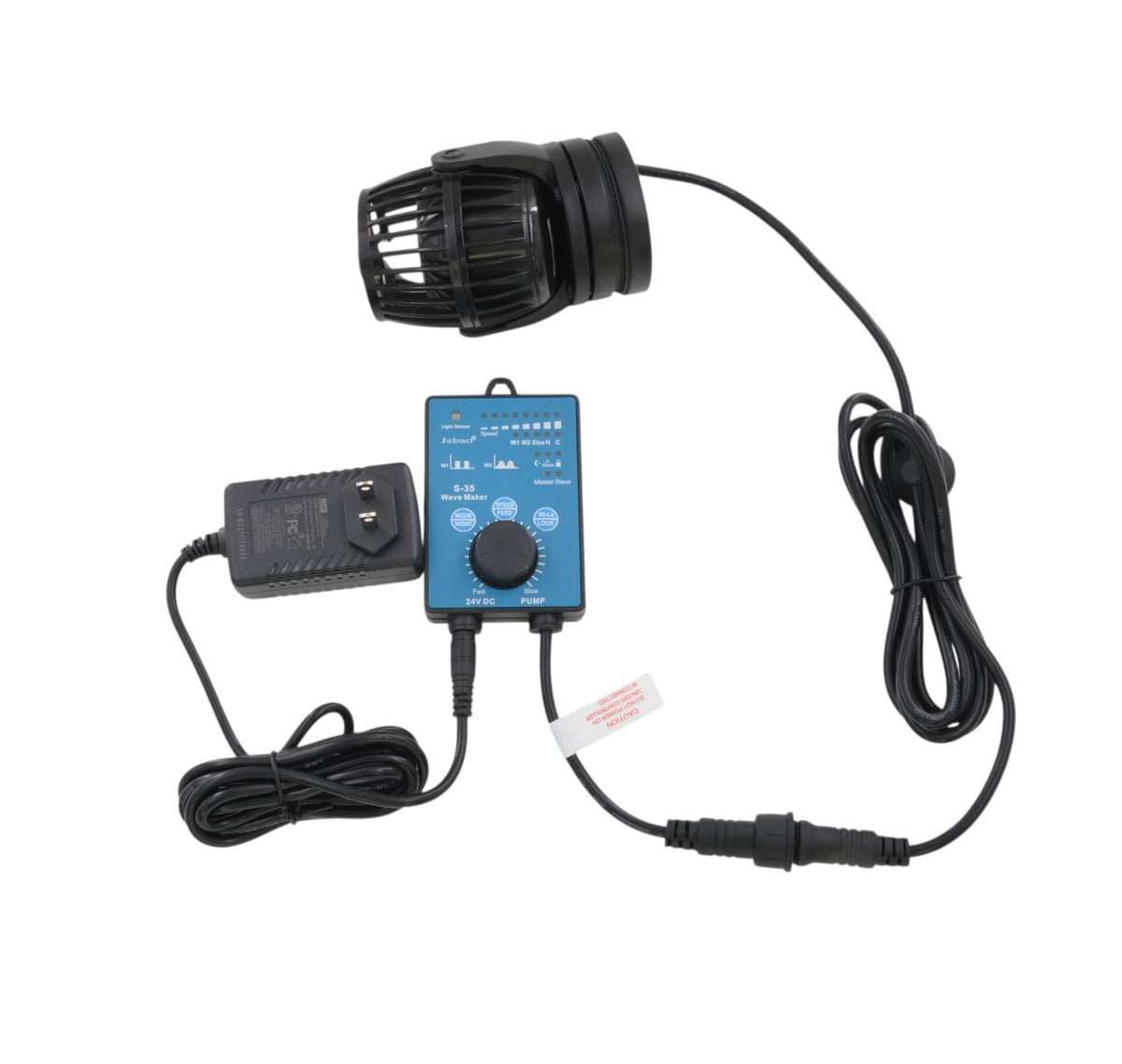 Jebao SW-15 Wave Maker Flow Pump with Controller for Marine Reef Aquarium, 317GPH to 3434GPH - view 6