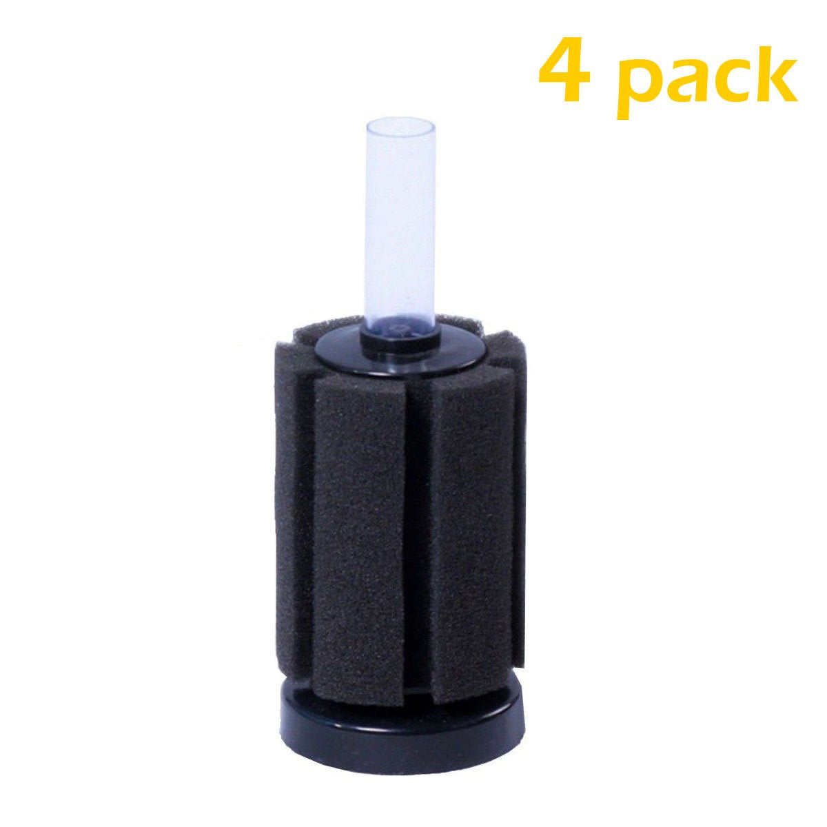 Aquarium Bio Cylinder Nano Breeding Sponge Filter 2" x 6", Set of 4