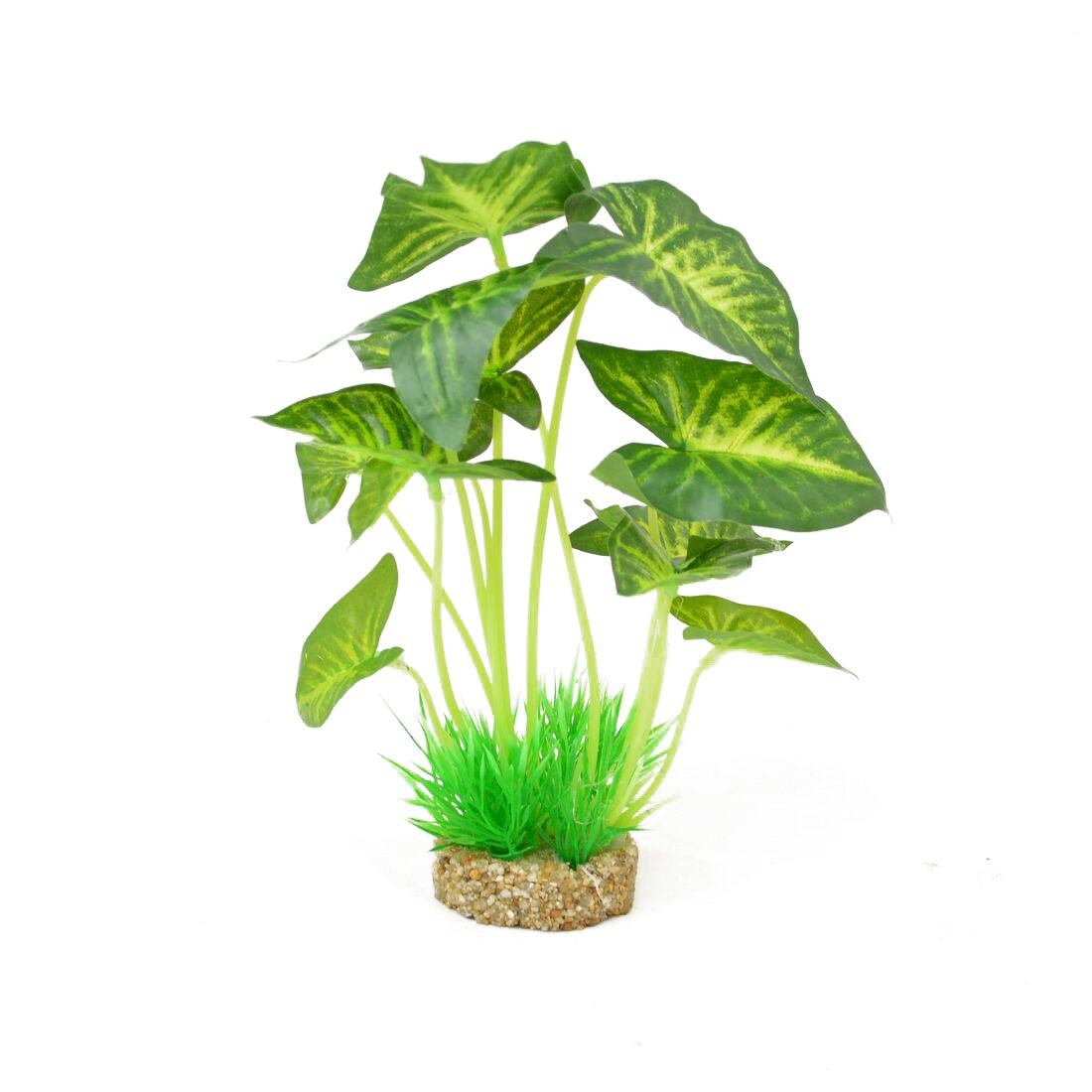CNZ Aquarium Decor Artificial Plastic Plant, Green, 9.5-inch