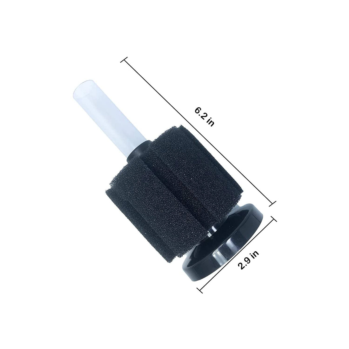 CNZ XY-180 Aquarium Air Driven Biochemical Bio Sponge Filter Up to 10 gallon, 4-pack - view 3