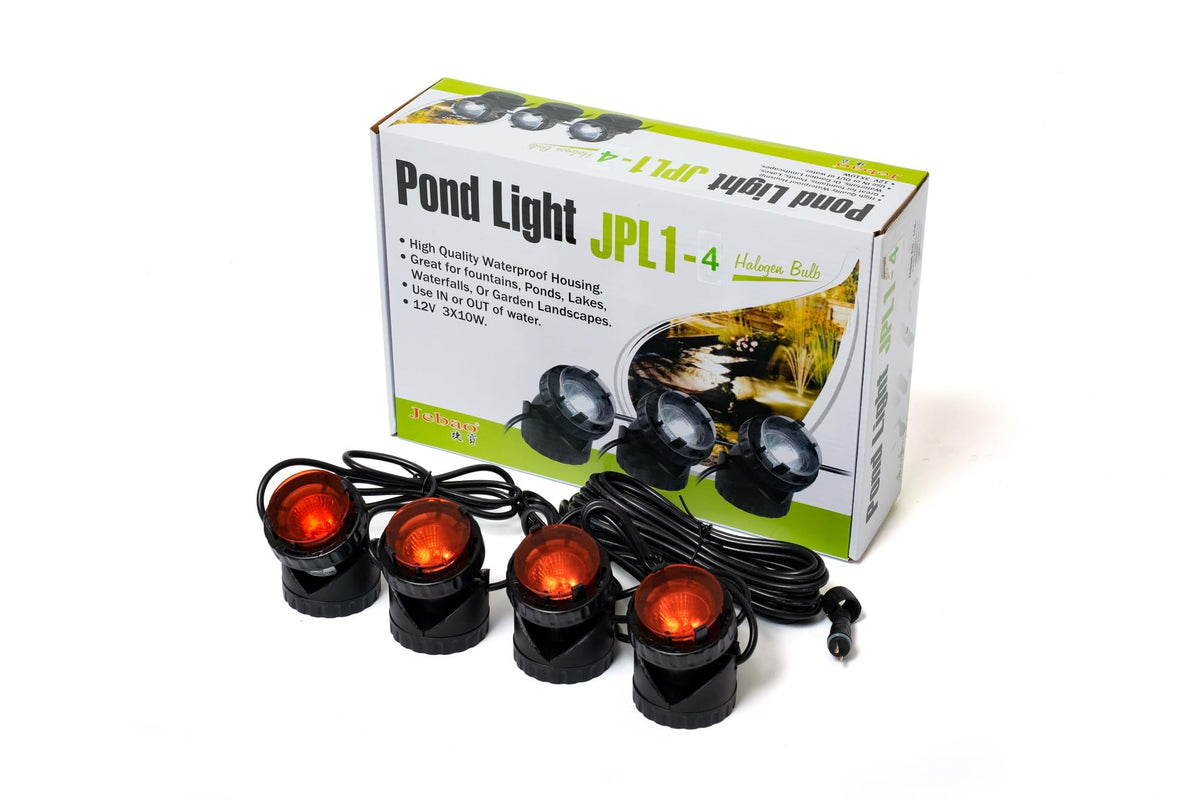 Jebao Submersible Halogen Pond Light Kit, 4-Pack
