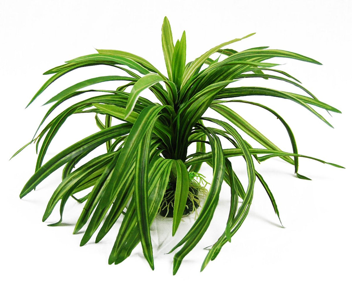 CNZ Aquarium Artificial Plastic Plant Green, 9-inch