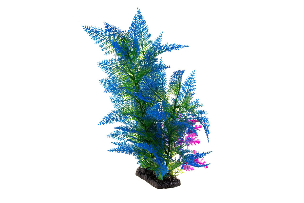 CNZ 15.7-Inch Artificial Aquarium Plant, Green & Blue - view 2