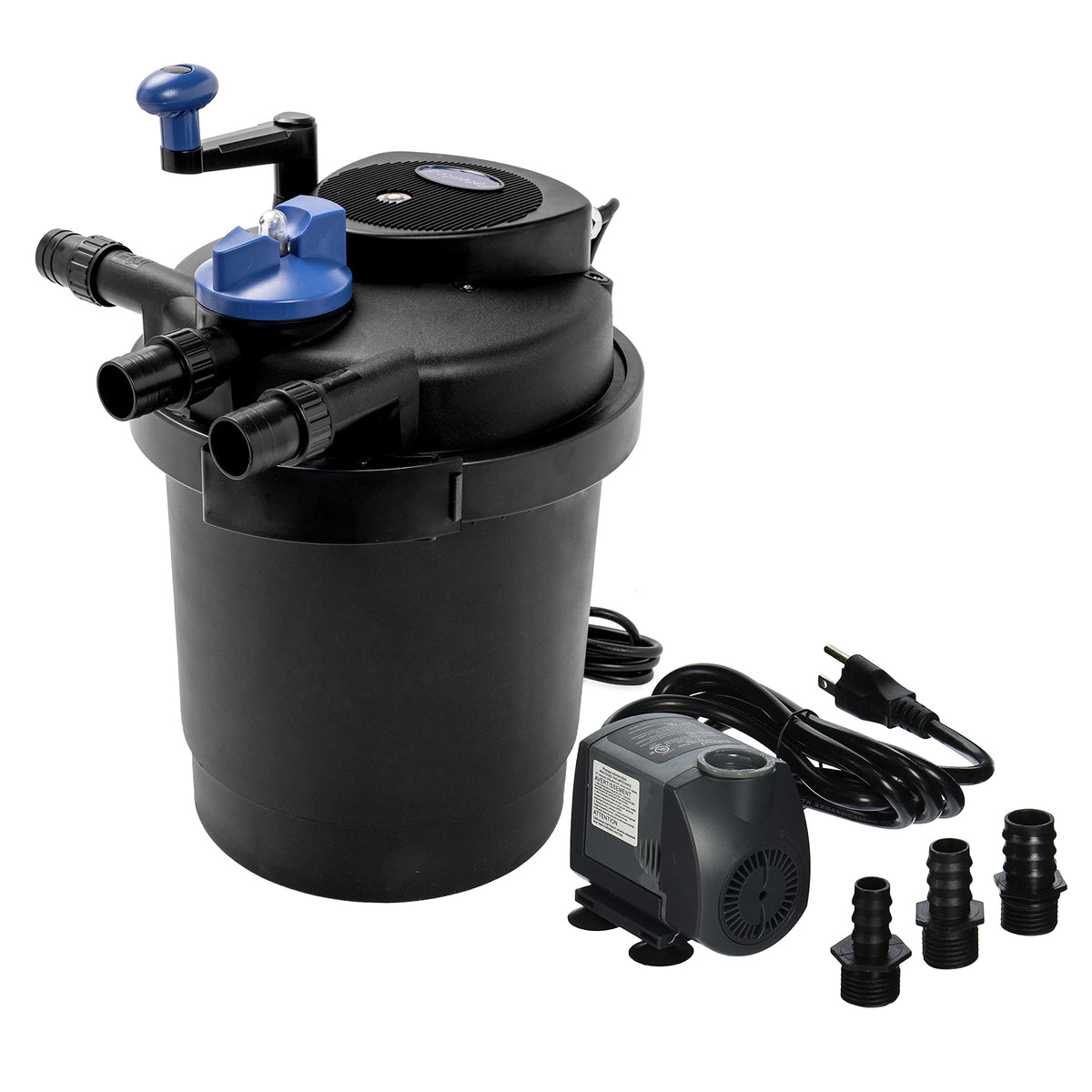 CNZ CPF-2500 Bio Pressure Pond Filter with Water Pump, 13w Clarifier