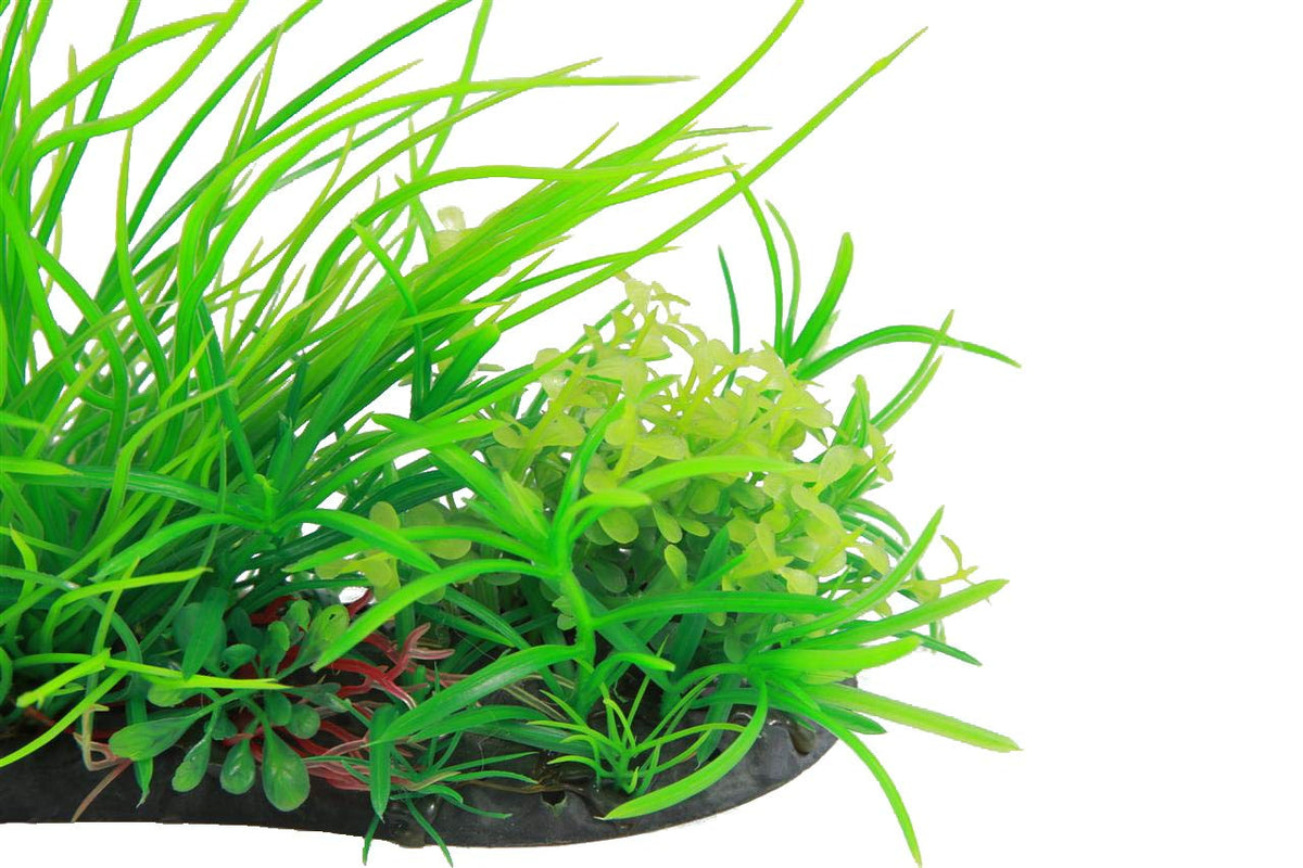 CNZ Aquarium Aquascape Artificial Plastic Plant, 10.5-inch x 8-inch, Green - view 3
