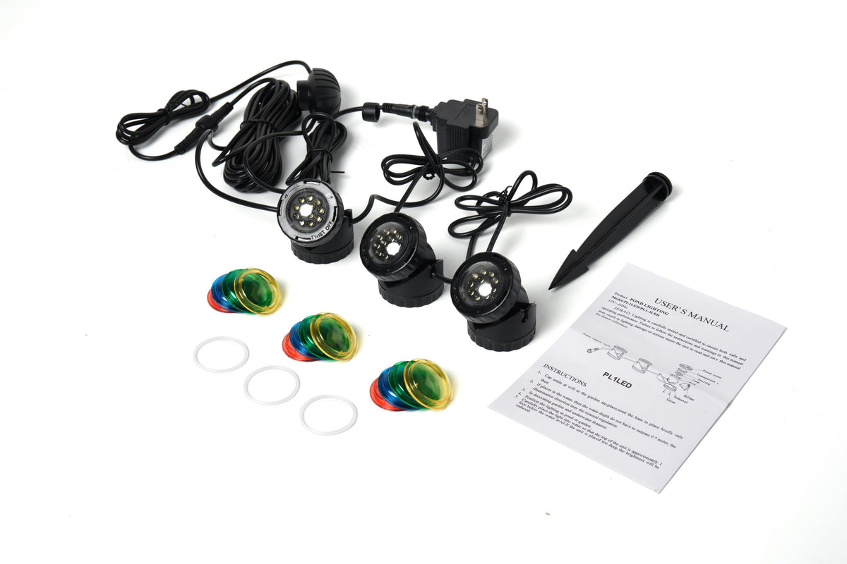 Jebao LED-3 Submersible LED Pond Light with Photocell Sensor - view 7