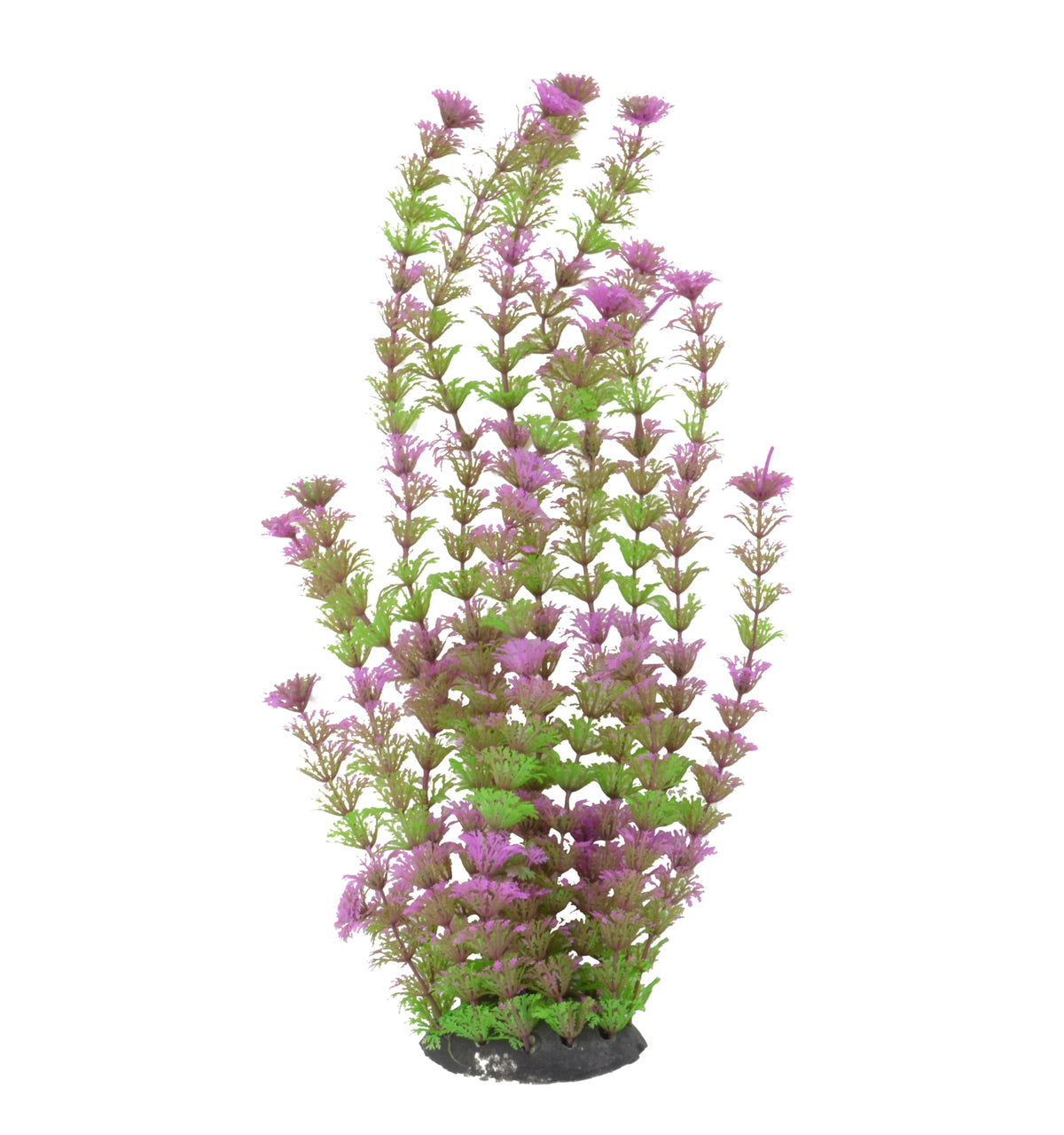 CNZ Aquarium Plastic Plant Decoration, Green Purple, 15-inch