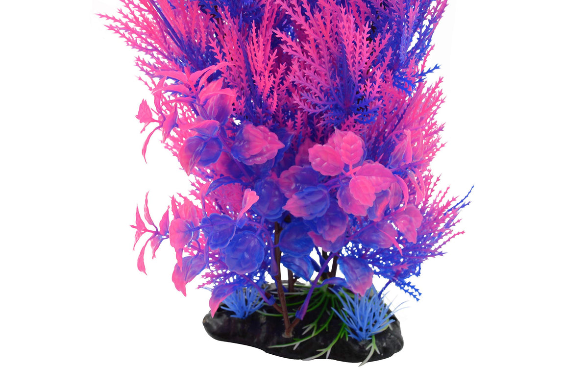 CNZ 15.5-Inch Artificial Aquarium Plants Pink & Purple, 2-Pack - view 3
