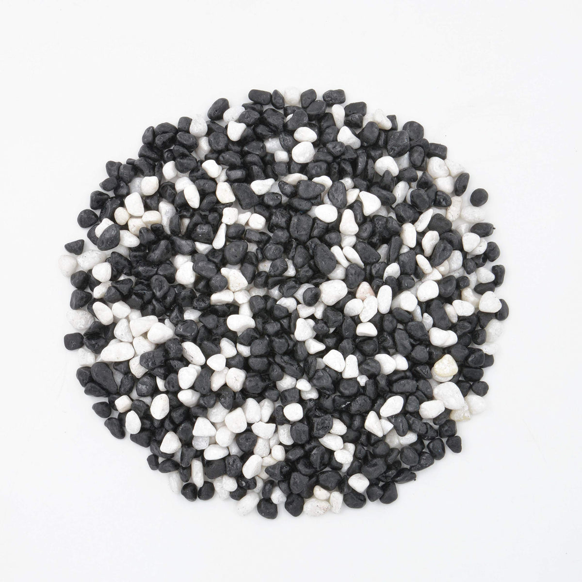 CNZ Aquarium Gravel, Black & White Mix, 5-Pound, 0.25"-0.45"