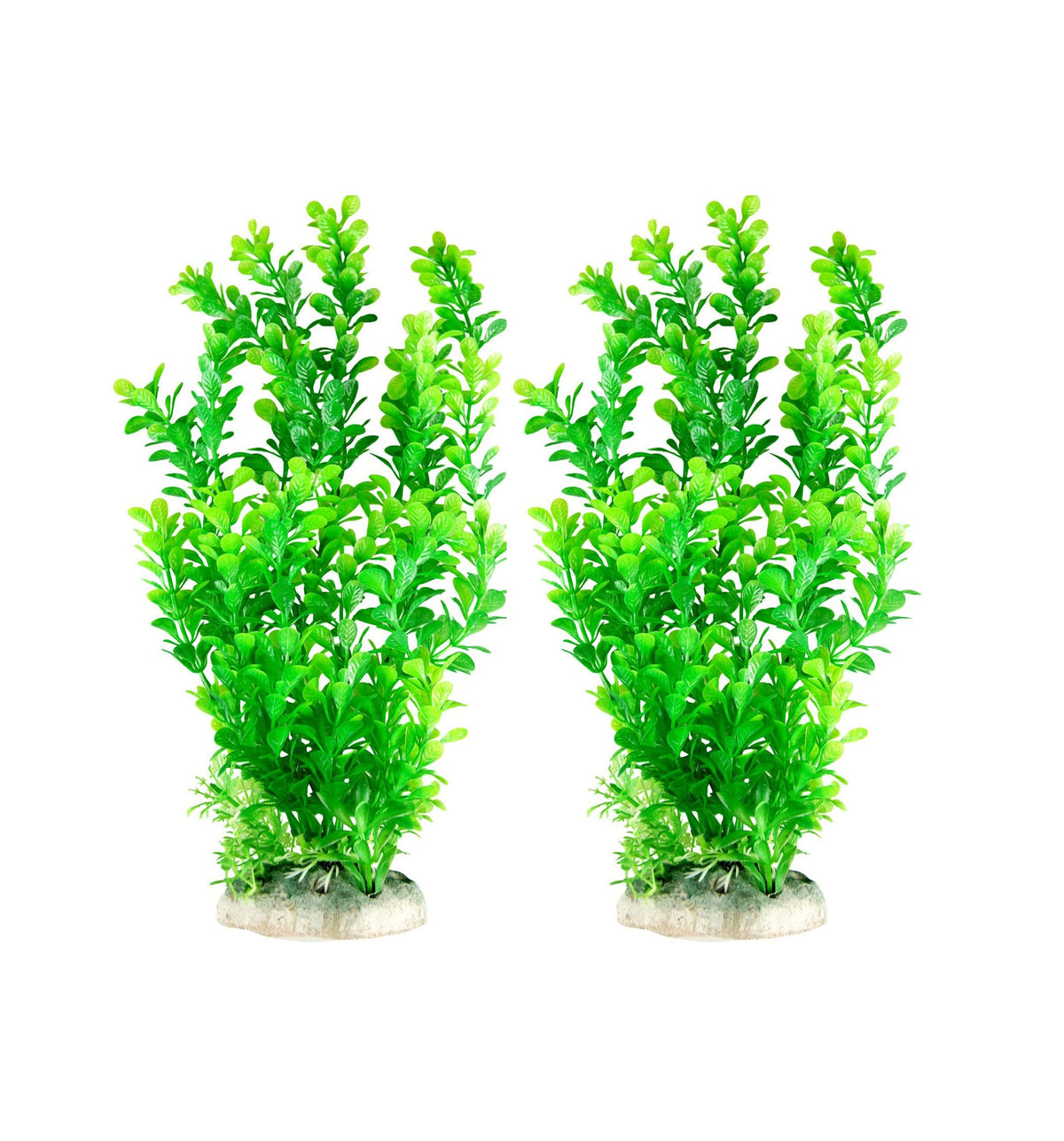 CNZ 14-Inch Artificial Aquarium Plants Fish Tank Decorations, 2-Pack