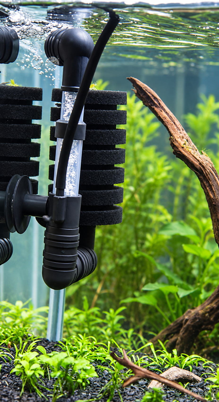 CNZ XY-2830 sponge filter aquarium setup