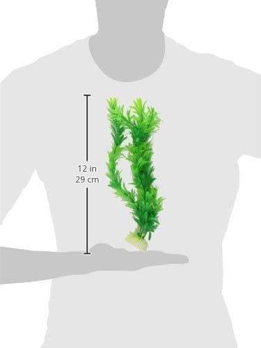 CNZ Aquarium Decor Fish Tank Decoration Ornament Artificial Plastic Plant Green (12-inch Green, 9pcs) - view 5