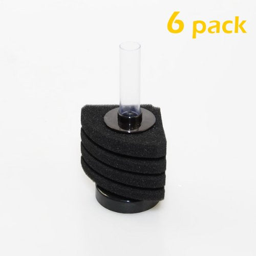 CNZ XY-2890 Nano Corner Sponge Filter, 6-Pack