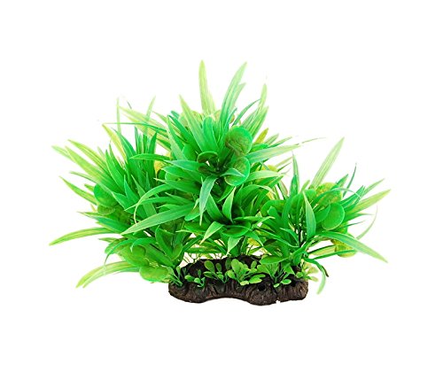 CNZ® Aquarium Aquascape Artificial Plastic Plant, 8-inch x 8-inch, Green