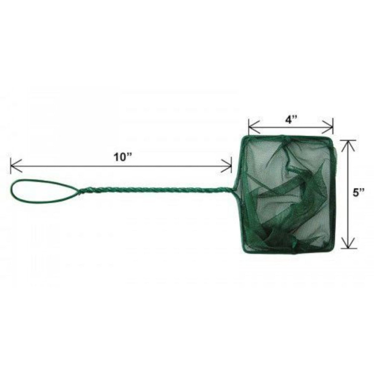CNZ 5" Green Aquarium Fish Net with Long Handle, 4-pack - view 2