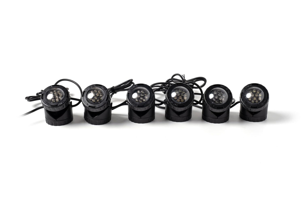 Jebao Submersible Fountain Fish Pond LED Light with Photocell Sensor, Set of 6 - view 2