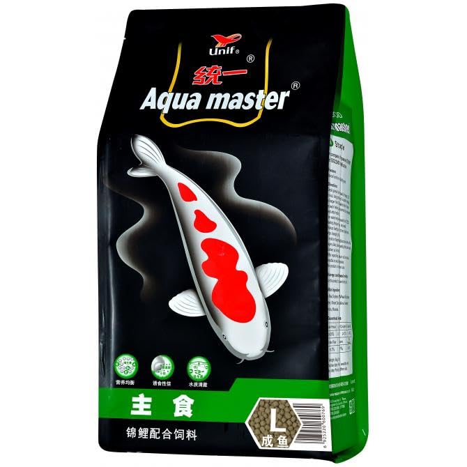Aqua Master Koi Staple Fish Food Large Pellet, 11-Pound