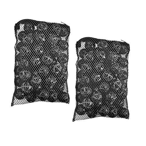 CNZ® 50pcs Black Aquarium Fish Tank Filter Bio-balls Filtration Media, 1-inch - view 3