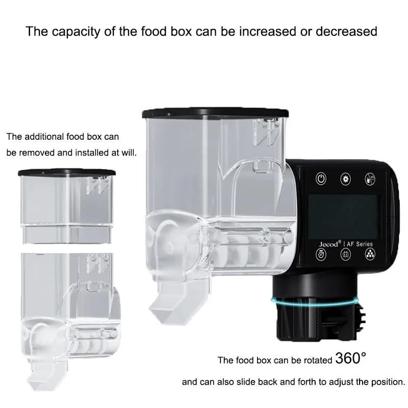 Jebao Automatic Fish Feeder for Aquarium, Battery-Operated - view 8