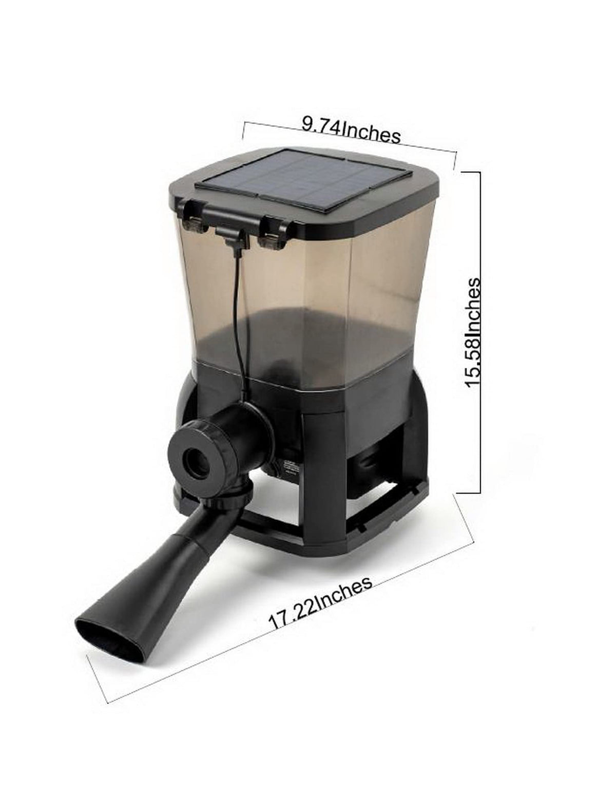Jebao AFD-6 Solar Automatic Pond Fish Feeder, 6L Food Capacity - view 7