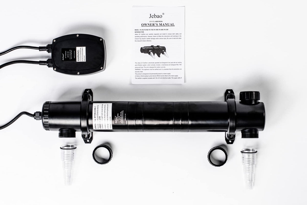 Jebao PU-55 Pond and Aquarium Clarifier, 55-watt, Black - view 7