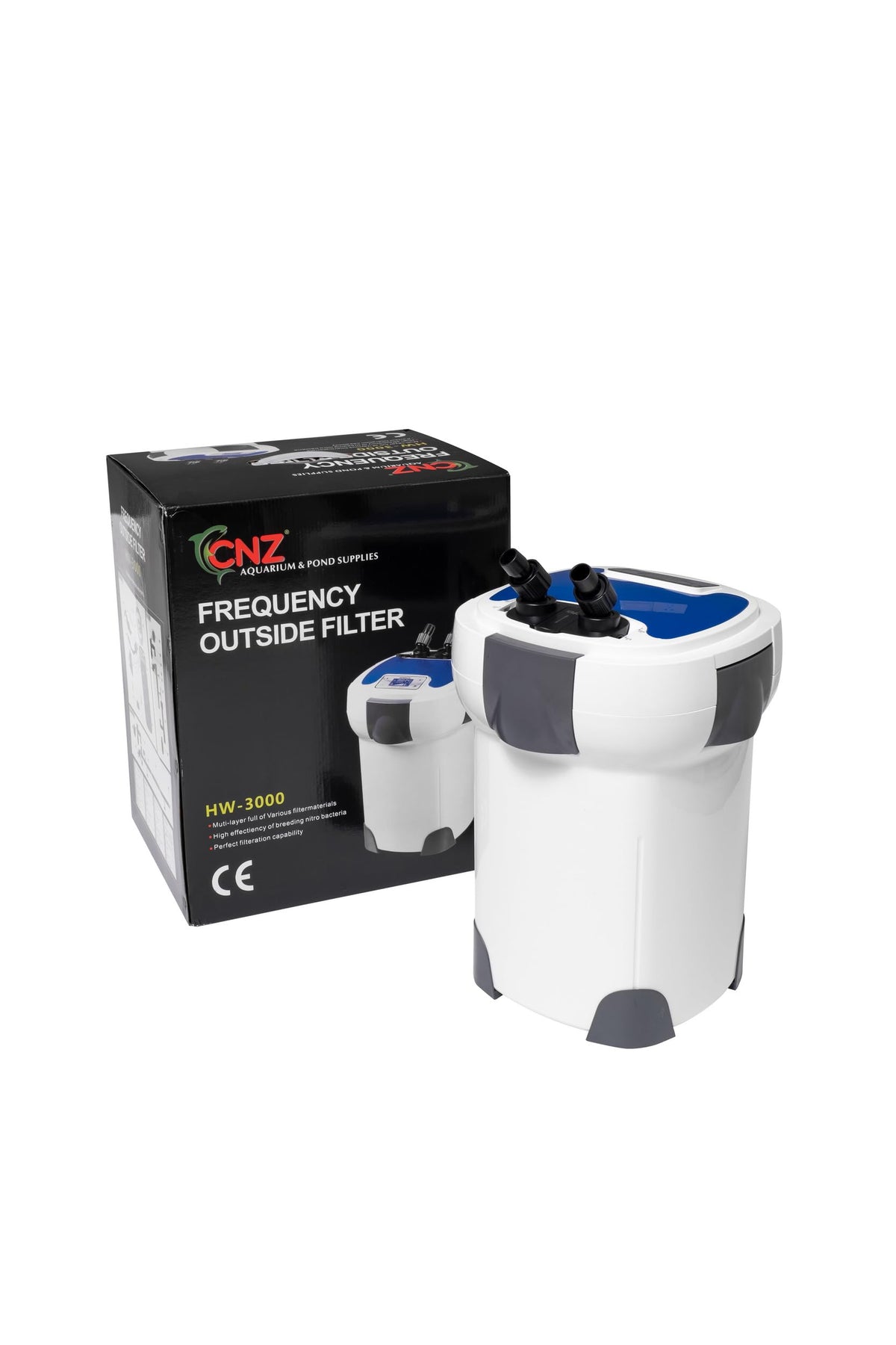 CNZ HW-3000 9W Sterilizer 5-Stage Aquarium Canister Filter, 793 GPH
