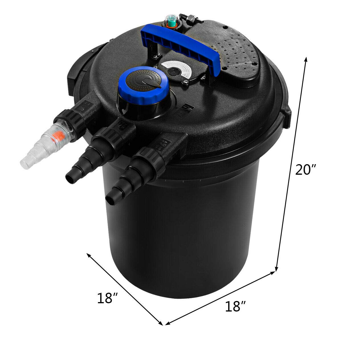 CNZ CPF-250 Pressure Bio Pond Filter with 13W Clarifier - view 2