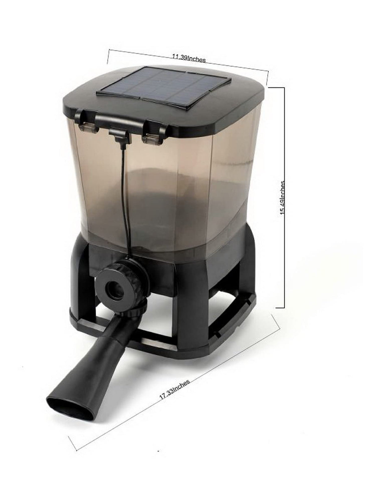 Jebao AFD-10 Solar Automatic Pond Fish Feeder Pellet Dispenser, 10-liter - view 7