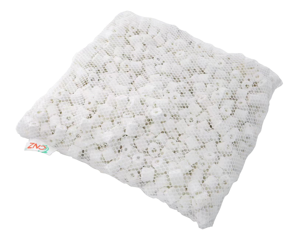 CNZ Premier Bulk Bio Ceramic Rings Filter Media for Aquarium Koi Fish Pond Reef Filter (5-lbs)