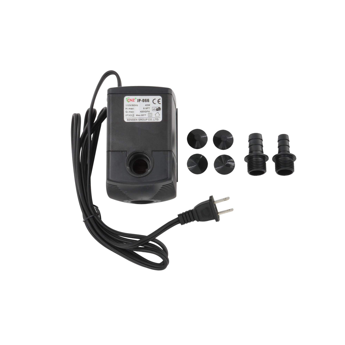 CNZ JP-066 420gph Submersible Pump for Aquarium Small Fountain Hydroponic - view 3