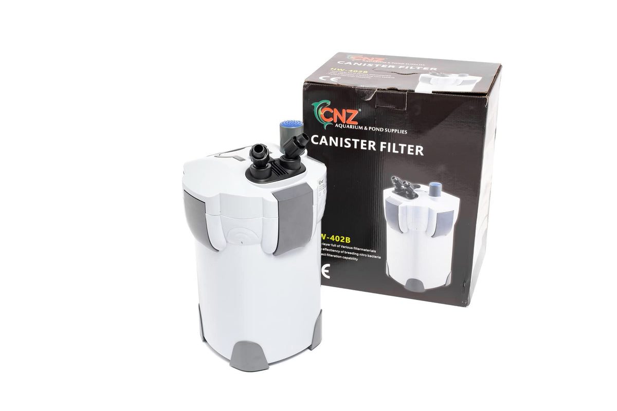 CNZ HW-404B 9W UVC External Aquarium Canister Filter with Filter Media Kit — Refurbished