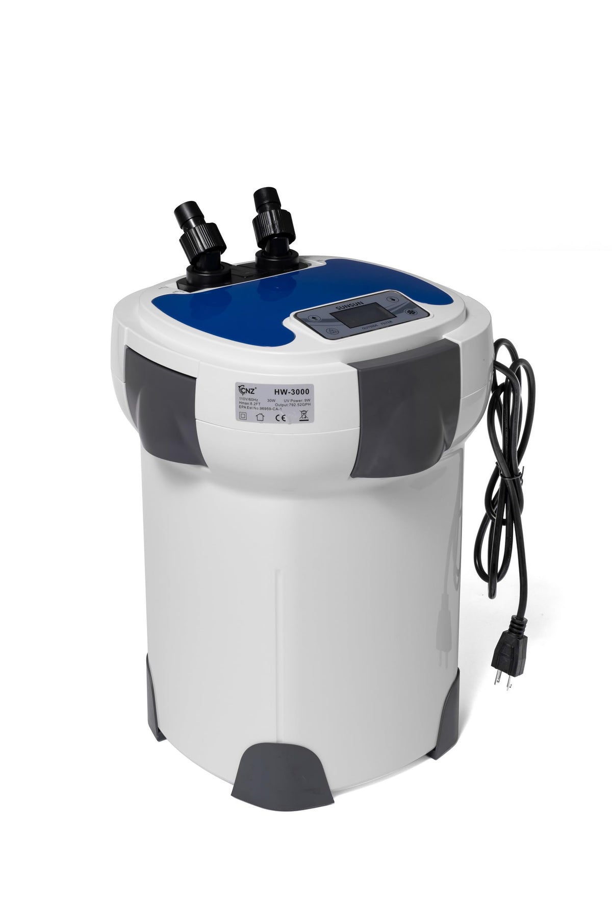 CNZ HW-3000 Aquarium External Canister Filter - view 4