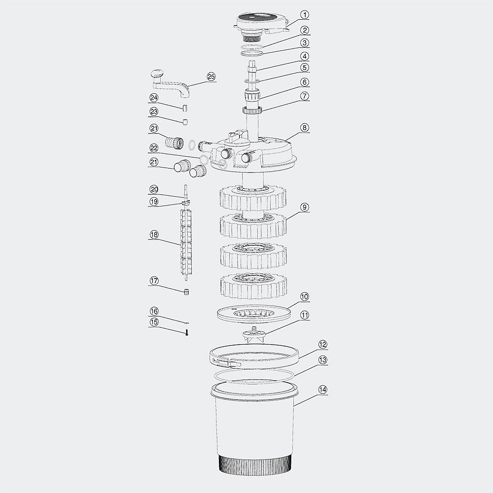 CNZ CPF-2500 Bio Pressure Pond Filter with 13w Clarifier - view 9