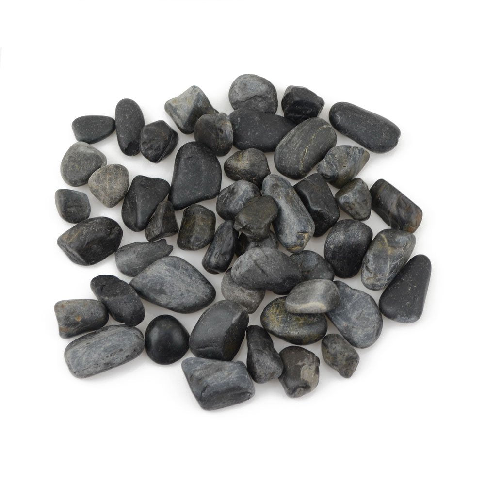 CNZ Decorative Ornamental River Black Pebble Stone for Fresh Water Fish Animal Plant Aquariums, Landscaping, Home Decor - ...