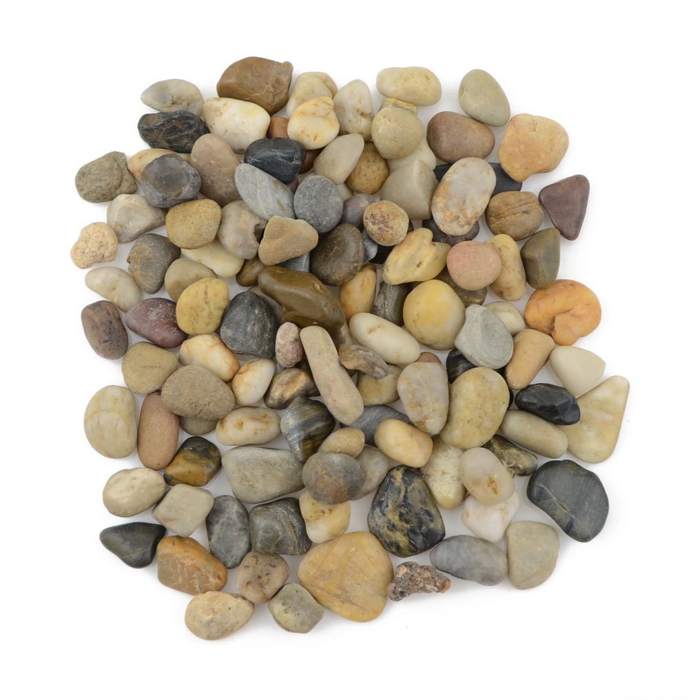 Decorative Ornamental River Pebbles Rocks for Fresh Water Fish Animal Plant Aquariums, Landscaping, Home Decor etc, Mixed ...
