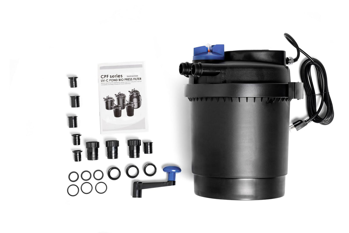 Grech CPF-2500 Pond Bio Pressure Filter UVC 13-watt Up to 1600 Gallons with 720GPH Fountain Pump - view 4