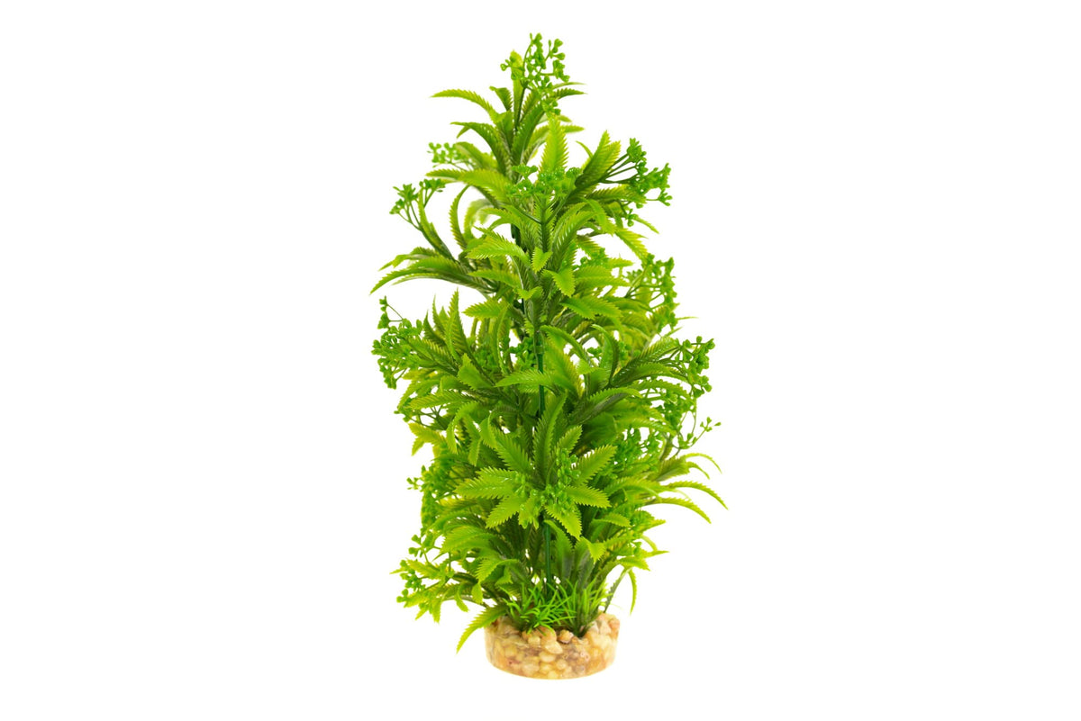 CNZ Aquarium Decor Artificial Plastic Plant, Green, 11.8-inch - view 3