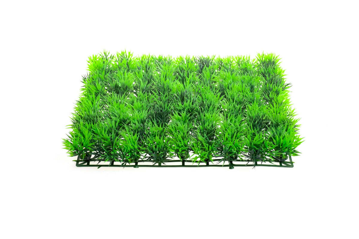 CNZ 9" x 9" Artificial Aquarium Plant Mat, Green - view 2