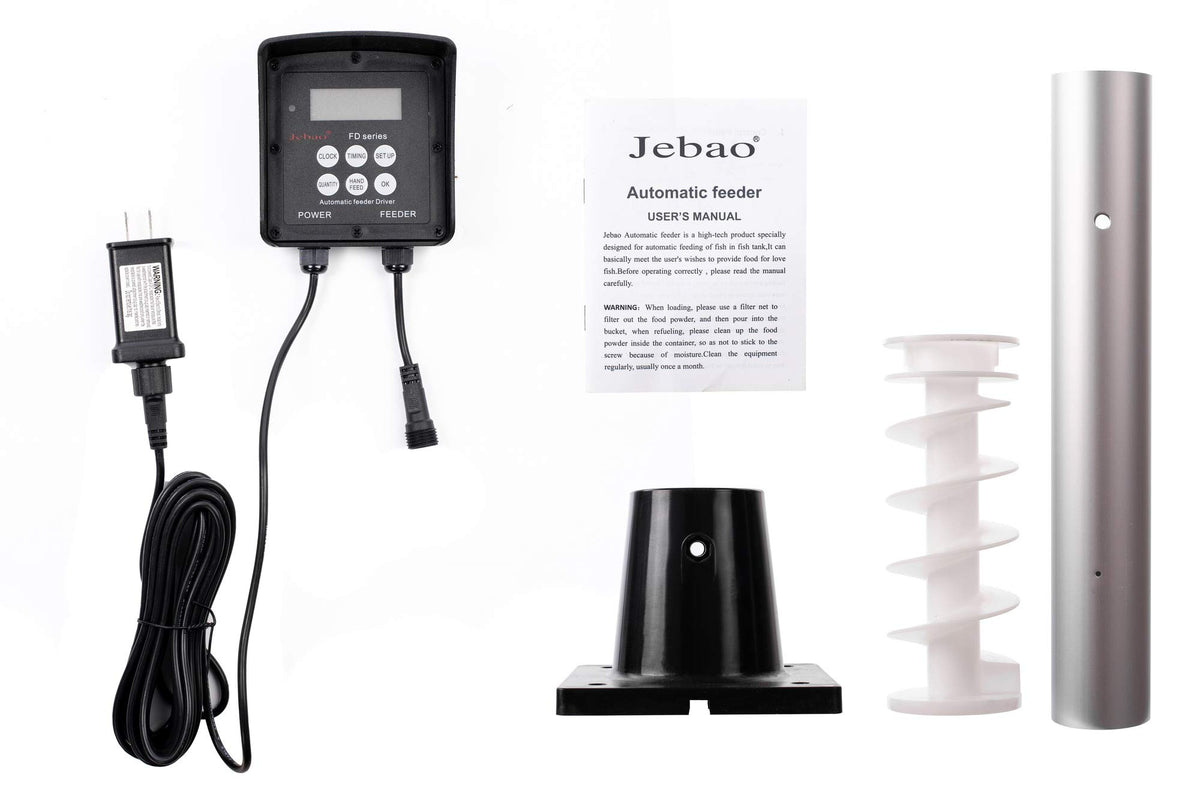 Jebao FD-85 Automatic Pond Koi Fish Feeder Pellet Dispenser, Black - view 6