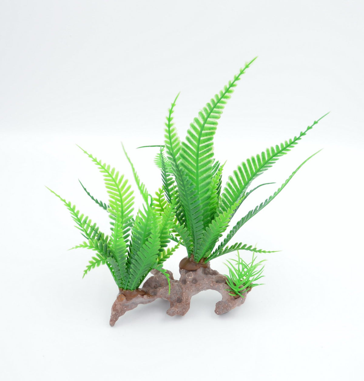 CNZ Aquarium Decor Fish Tank Decoration Ornament Artificial Plastic Plant Green 7" Tall