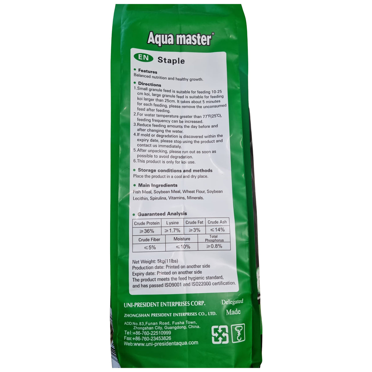 Aqua Master Staple Fish Food, 11-Pound/Bag, Large - view 2