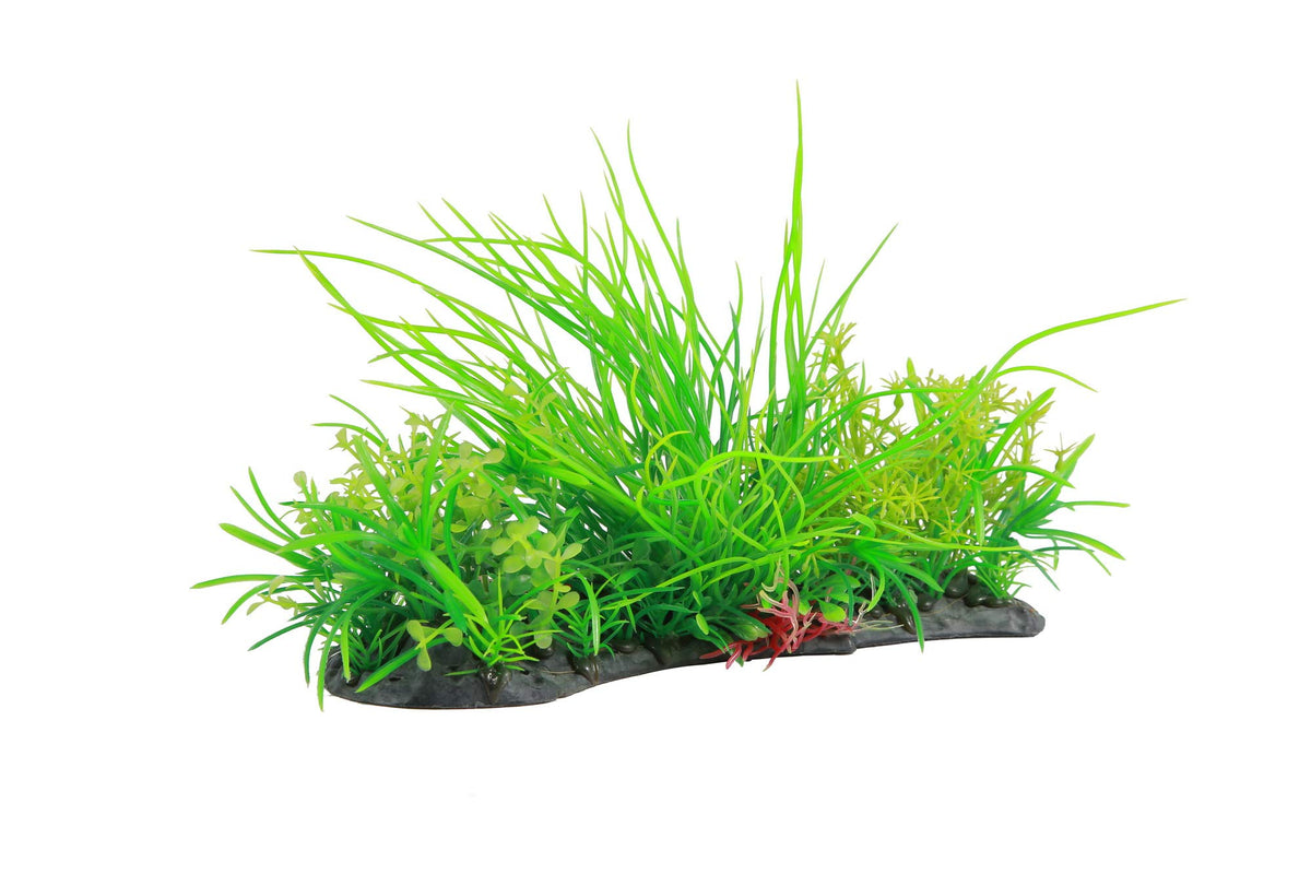 CNZ Aquarium Aquascape Artificial Plastic Plant, 10.5-inch x 8-inch, Green - view 2