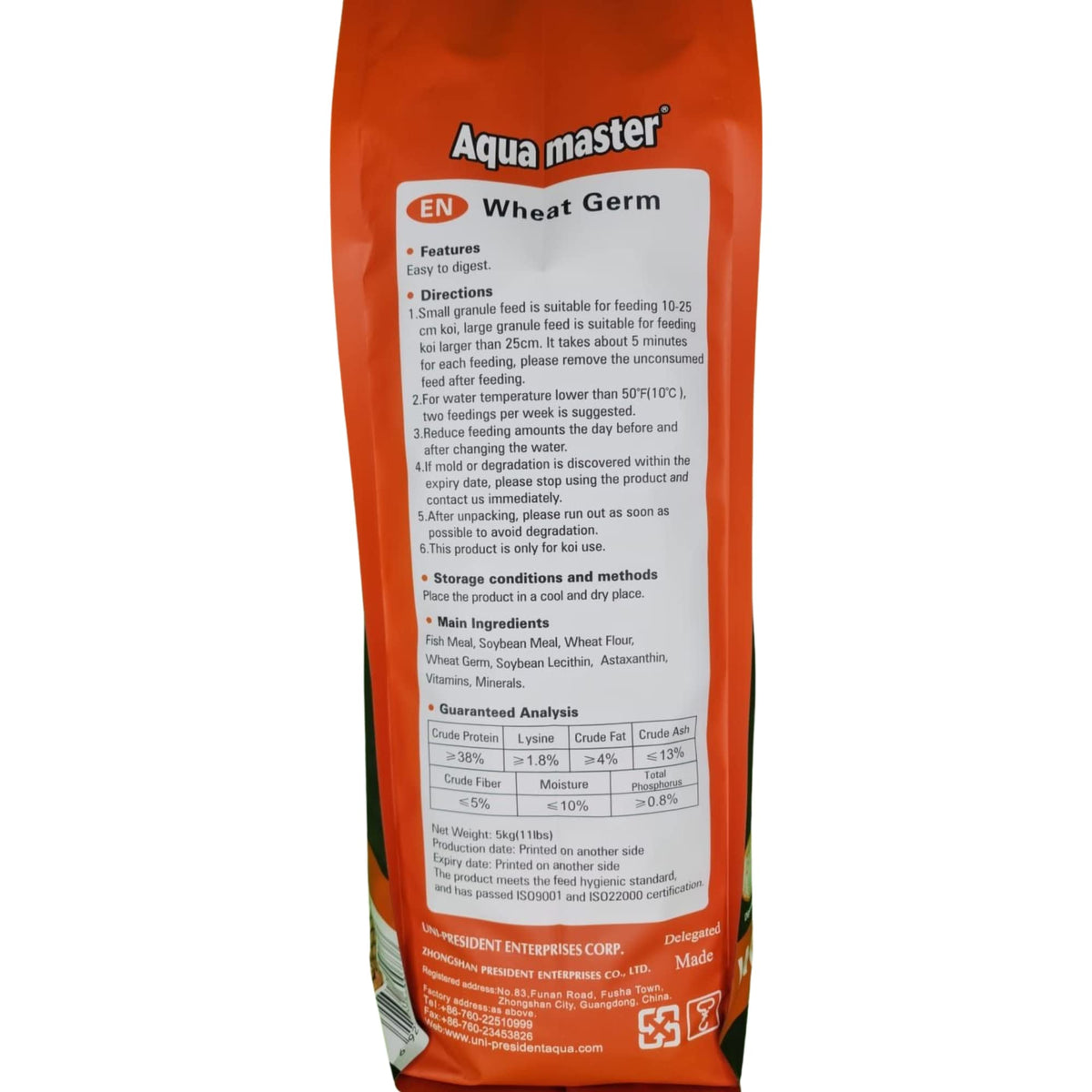 Wheat Germ Fish Food, 11-Pound/Bag, Small - Aqua Master - view 2